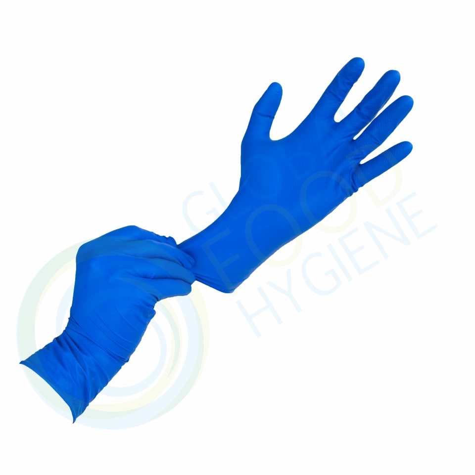 Blue gloves
